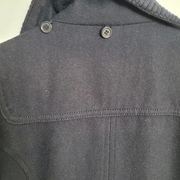 Vintage dELiA*s Women's Navy Blue Toggle Pea Coat M Wool Blend Jacket Y2K Preppy - Picture 13 of 13